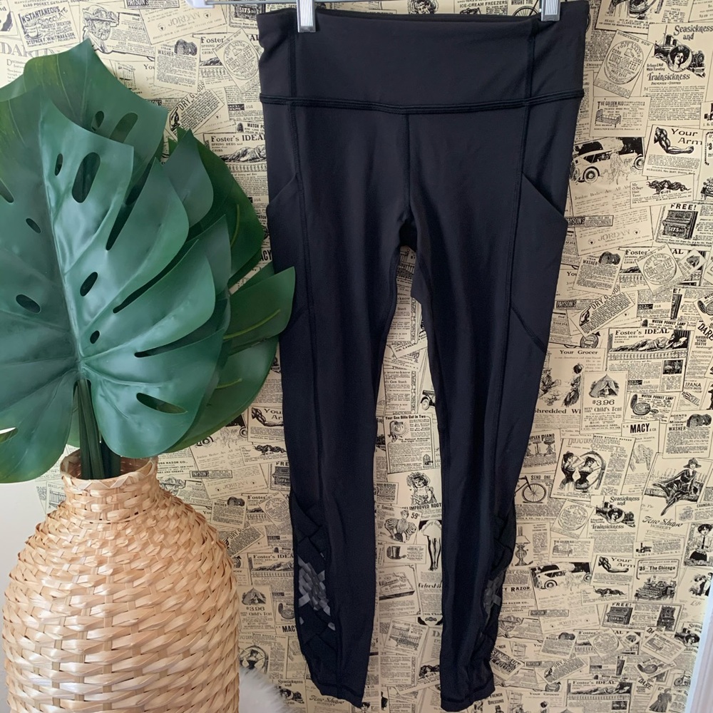 Speed tight reflective weave black SZ 4 Lululemon